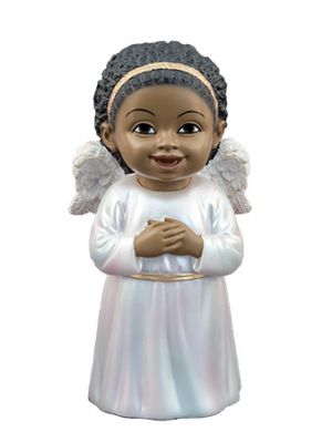 Praying African American Cheerful Cherub