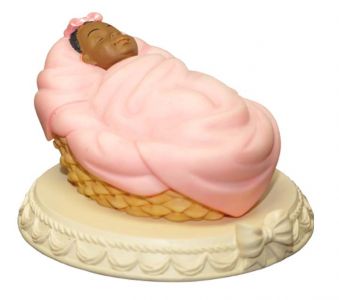 Birthday Girl Newborn African American Figurine