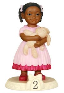 Birthday Girl: Age 2 African American Figurine