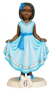 Birthday Girl: Age 6 African American Figurine