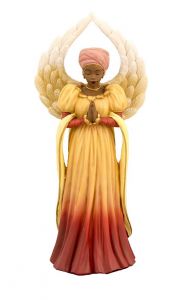 Serenity in orange African American Figurine