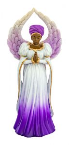 Serenity in purple African American Figurine