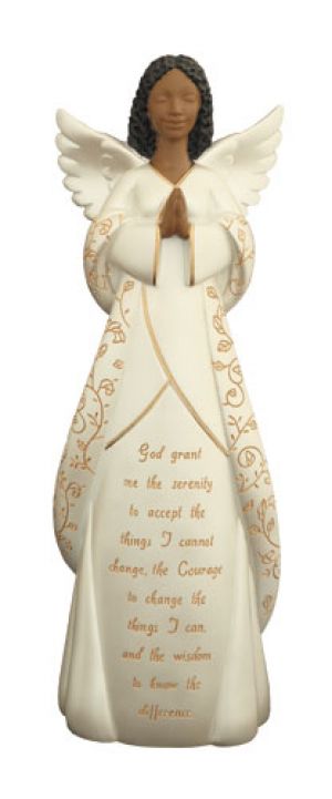 Serenity Prayer Angel African American  Figurine