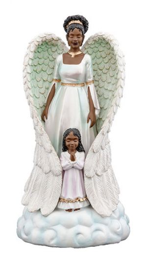 Protector Angel African American Figurine