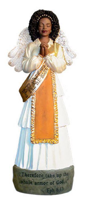 Prayer Armor of the Lord African American Figurine