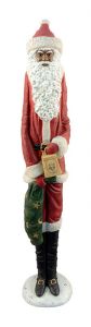 Pencil Santa With Giftsack African American Figurine