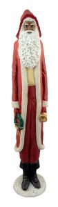 Pencil Santa With Bell African American Figurine
