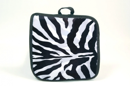 Zebra Print African American Pot holder