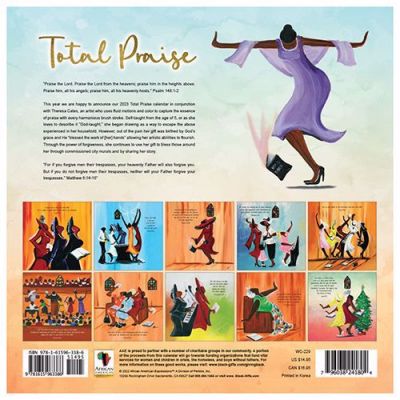 Total Praise 2023 Black Art Calendar #2