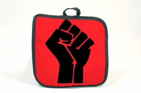 Black Power Fist African American Pot holder