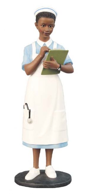 Traditional Nurse AA African American Figurine