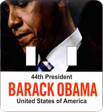 Obama 44th President Double Switch Plate Cover