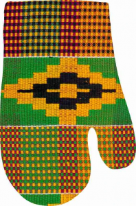 Kente Cloth African American Oven Mitt