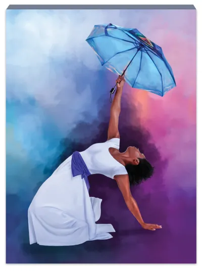 Glory of the Lord Stretched  Large Canvas Black Art