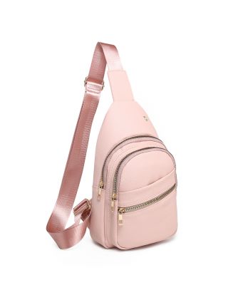 Blush Leather Sling Bag