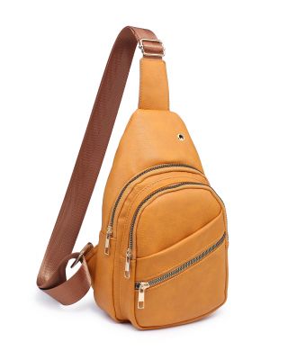 Mustard Leather Sling Bag