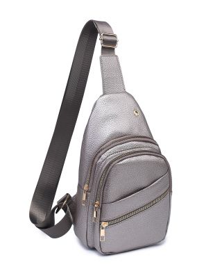 Pigment White Leather Sling Bag