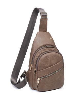 Stone Leather Sling Bag