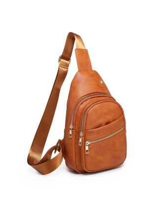 Tan Leather Sling Bag