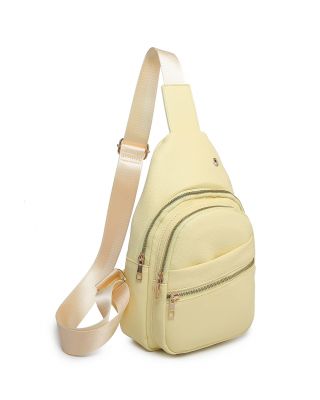 Yellow Leather Sling Bag