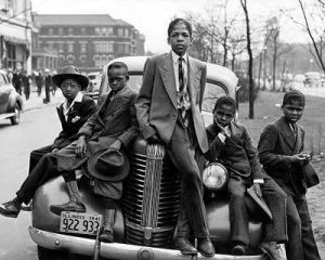 Negro Boys Easter Morning Chicago 1941 Black Art
