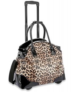 Alligator And Ostrich Leopard Duffle Bag