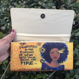 Soul On Fire Afrocentric  Chain Clutch Bag #3