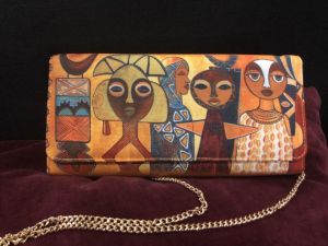 Windows 2 Africa Afrocentric Chain Clutch Bag #3