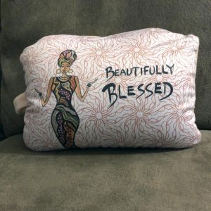 Beautifully Blessed African American Convertible Neck Pillow #3