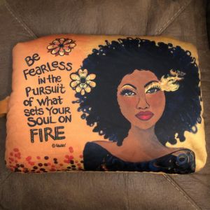 Soul On Fire African American Convertible Neck Pillow #2
