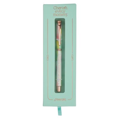 Cherish Every Moment Smooth Sea Glass Gift Pen