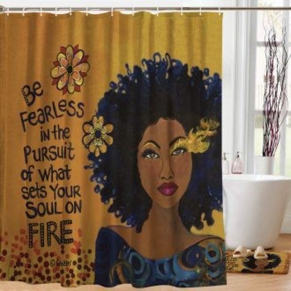 Soul On Fire Designer Shower Curtain