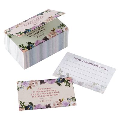 Me and My House Purple Floral Gratitude Jar Refill Card Pack