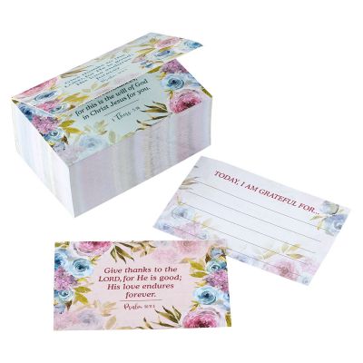 Give Thanks Pink Roses Gratitude Jar Refill Card Pack