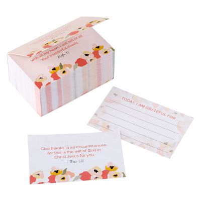 Today I'm Grateful For Orange Poppy Gratitude Jar Refill Card Pack