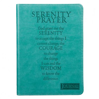 The Serenity Prayer Turquoise LuxLeather Journal