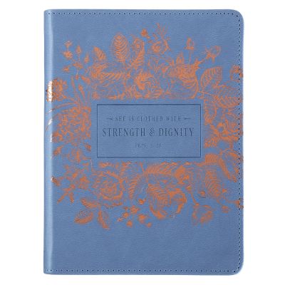 Strength & Dignity Classic LuxLeather Journal Proverbs 31:25