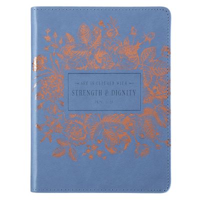 Strength & Dignity Classic LuxLeather Journal Proverbs 31:25