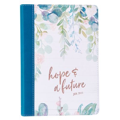 Hope and a Future Slimline Faux Leather Journal Jeremiah 29:11