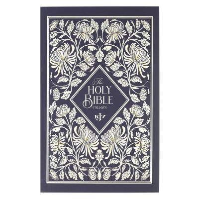 Midnight Floral Softcover KJV Outreach Bible