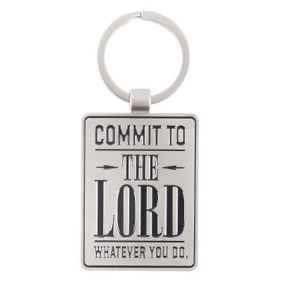 Commit to the Lord  Key Ring