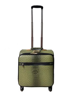 Alligator and Ostrich In Olive Luggage