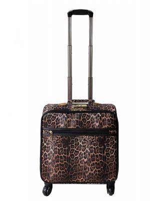 Leopard In Coffee Luggage