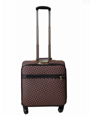 Monogram Pattern In Brown Luggage