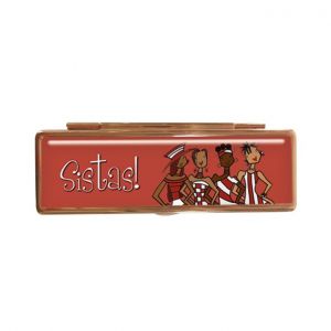 Red Sistas Afrocentric Lipstick Mirror Case