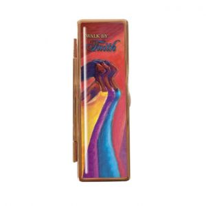 Walk By Faith  Afrocentric Lipstick Mirror Case