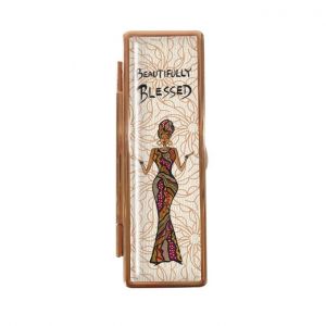 Beautifully Blessed Afrocentric Lipstick Mirror Case
