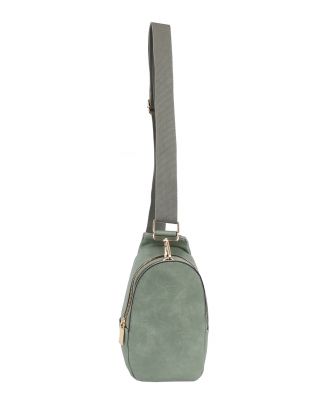 Mint Leatherette Sling Bag