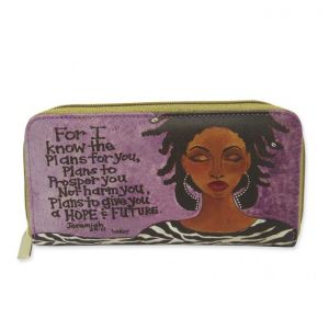 For I Know The Plans African American  Long Wallet