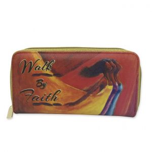 Walk By Faith  African American Long Wallet #1